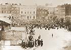 Event in Cecil square, showing adjacent temporary building   | Margate History
